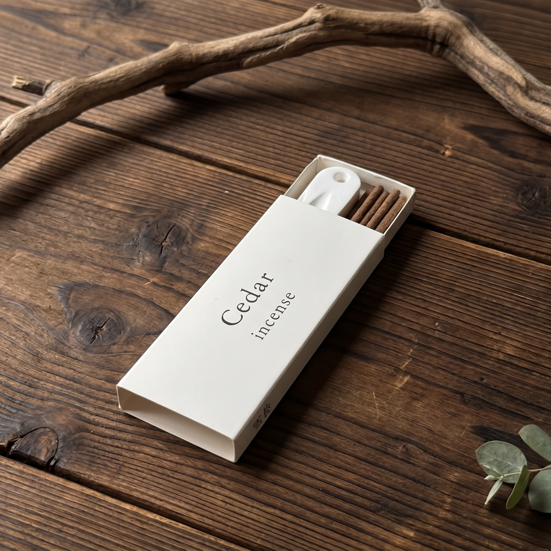 Cedarwood Incense Set — Fresh & Focused — premium handcrafted incense sticks in matchbox packaging — handcrafted natural incense by OrientalScent