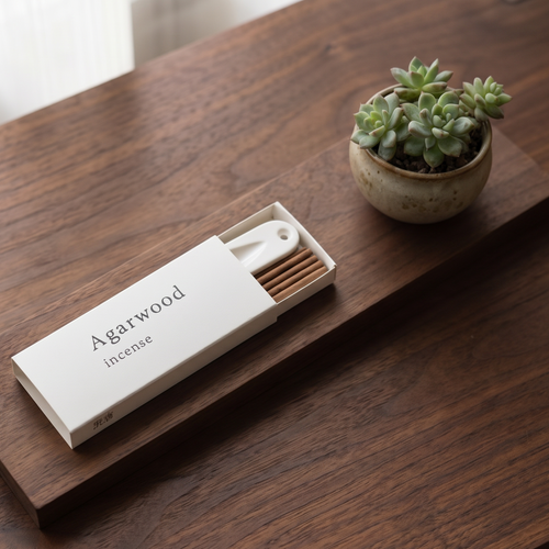 Agarwood (Oudh) Incense Set — Deep & Grounding — premium handcrafted incense sticks in matchbox packaging — handcrafted natural incense by OrientalScent