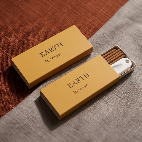Earth Incense Set — Woody & Grounding — premium handcrafted incense sticks in matchbox packaging — handcrafted natural incense by OrientalScent