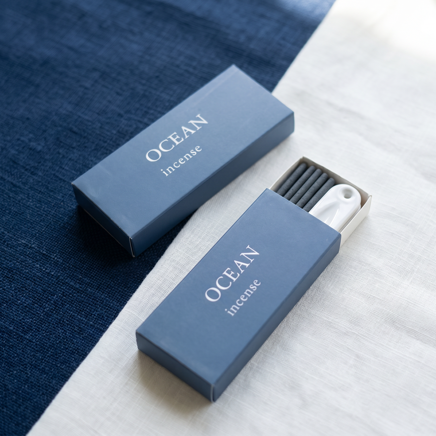 Ocean Breeze Incense Set — Fresh & Airy — premium handcrafted incense sticks in matchbox packaging — handcrafted natural incense by OrientalScent