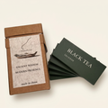 Black Tea Incense Set — Warm & Earthy — closeup of hand-rolled incense sticks and alloy holder — handcrafted natural incense by OrientalScent