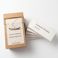Lemongrass Incense Set — Bright & Energizing — lifestyle photo showing incense burning with smoke trail — handcrafted natural incense by OrientalScent